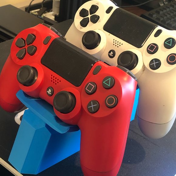 Sony PlayStation 4 3 PS4 PS3 DualShock Twin Controller Stand Dual Joypad Table - Picture 4 of 11